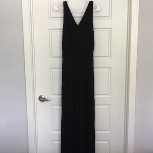 LOFT Black Knit Maxi Dress